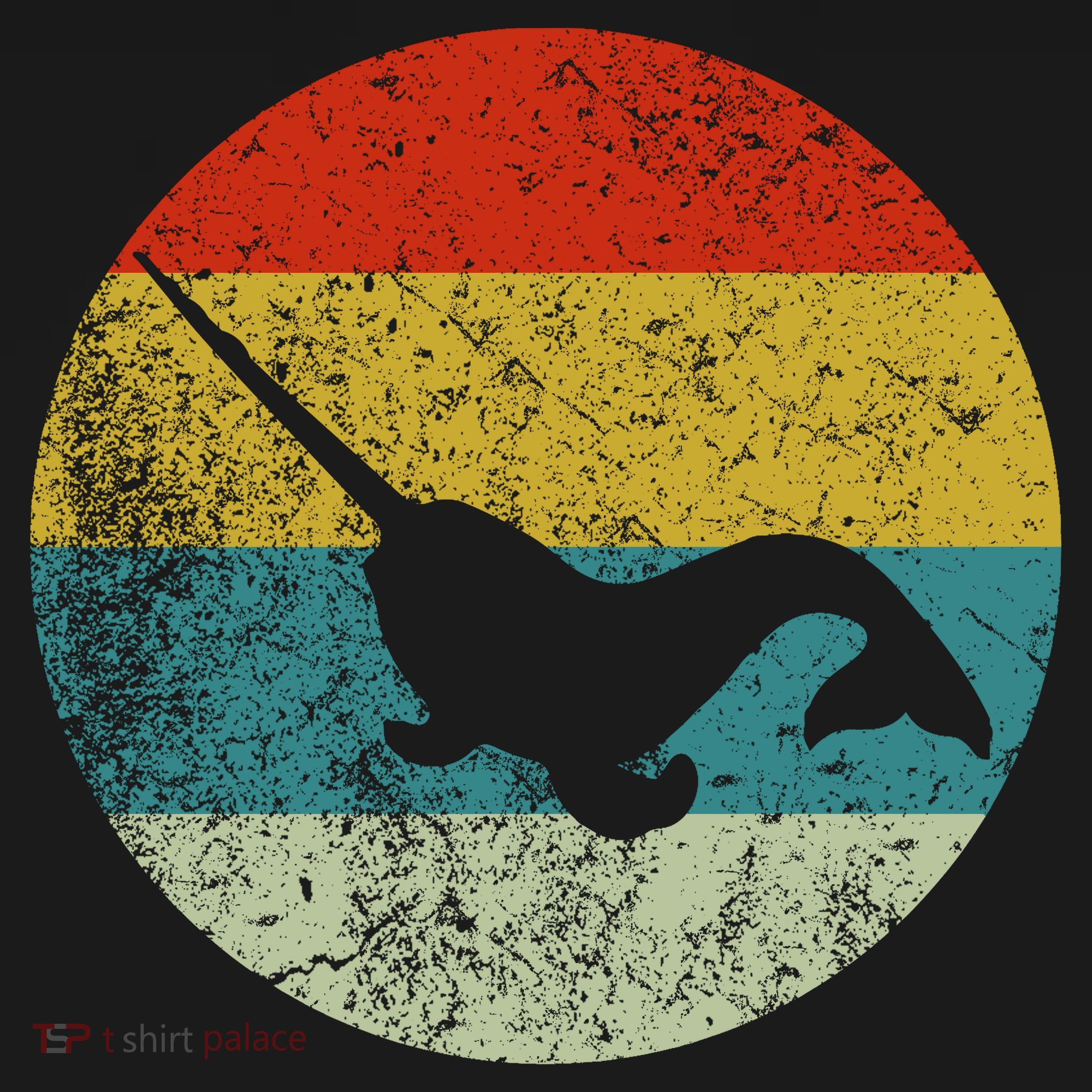 Retro Vintage Narwhal T-Shirt