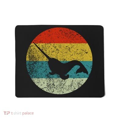 Retro Vintage Narwhal Mousepad