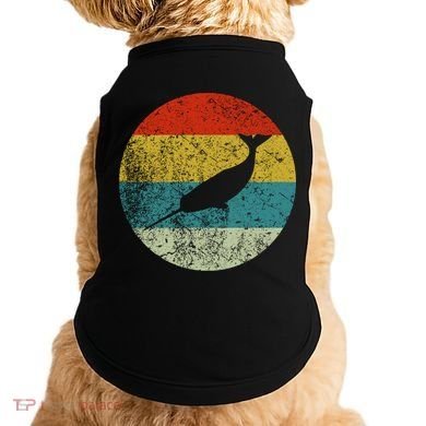 Retro Vintage Narwhal Doggie Tank