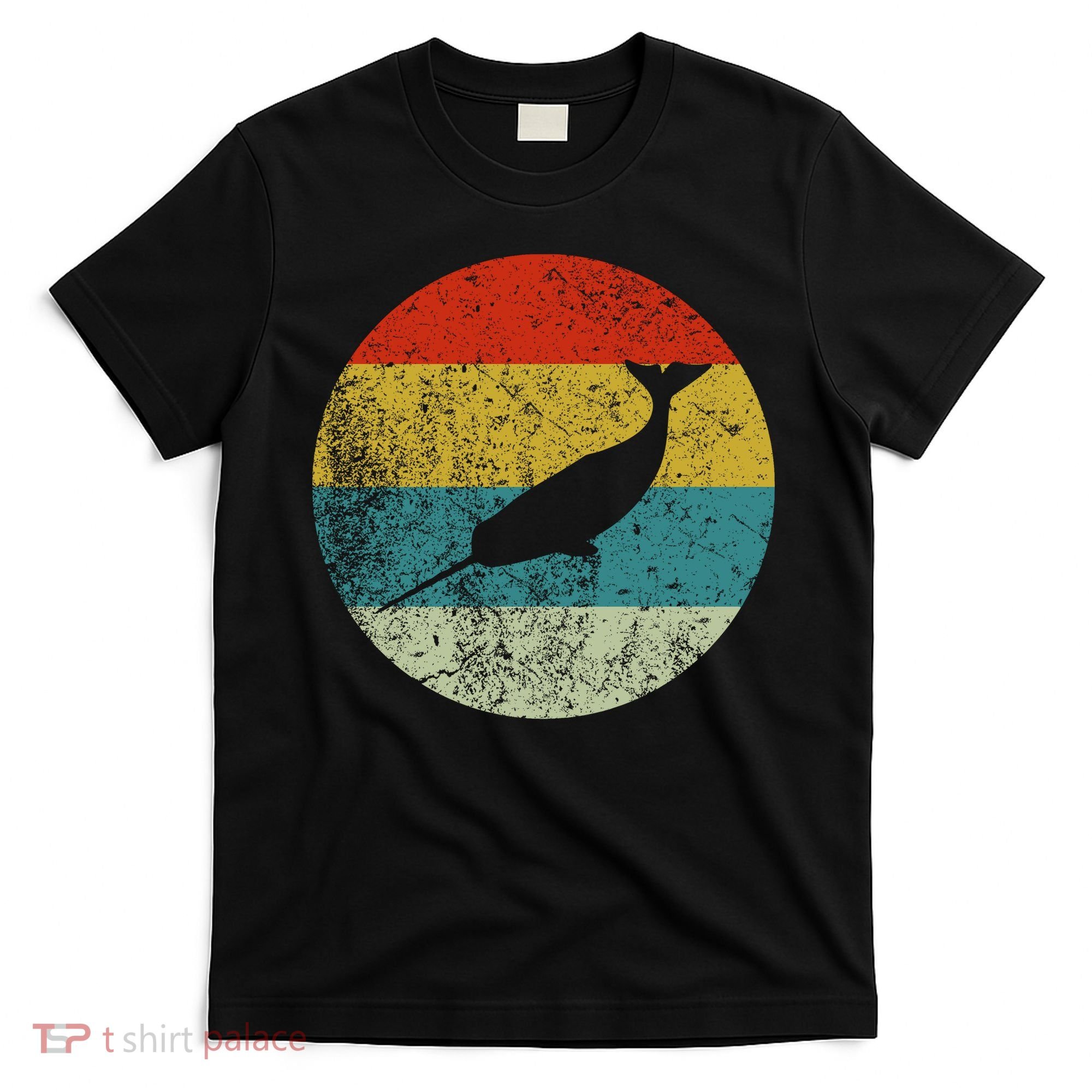 Retro Vintage Narwhal T-Shirt