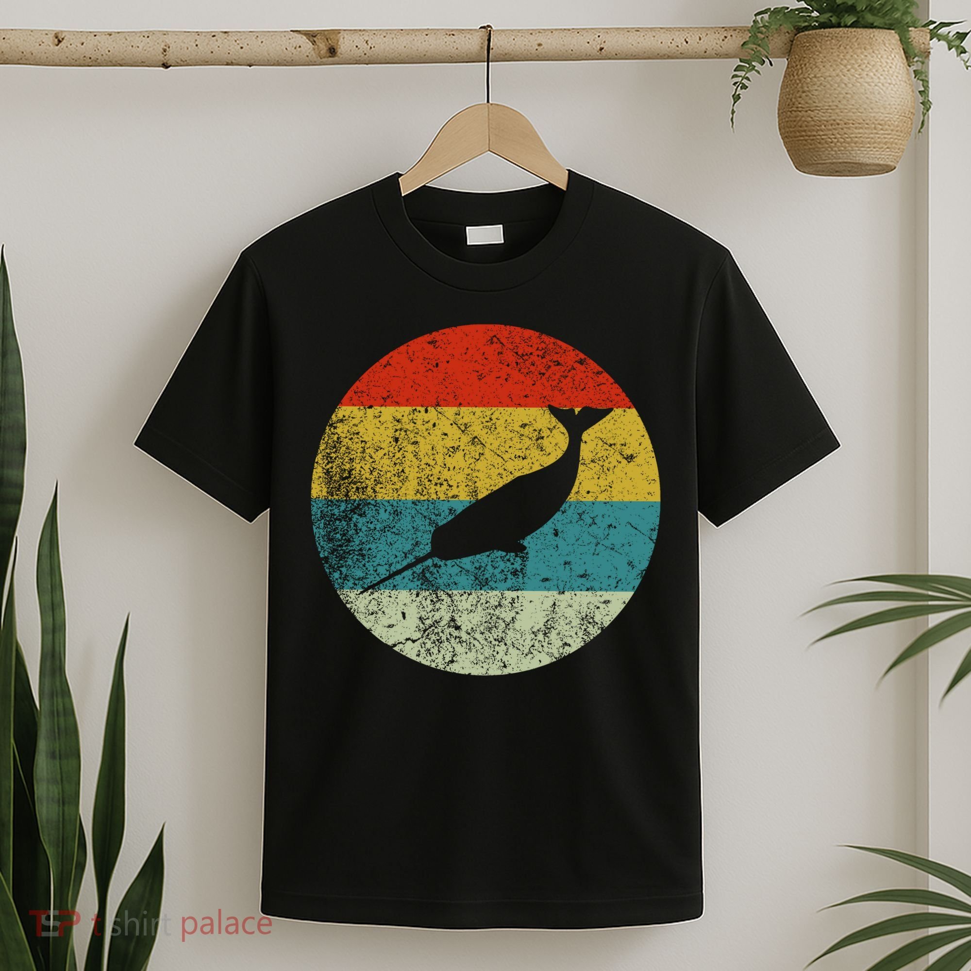 Retro Vintage Narwhal T-Shirt