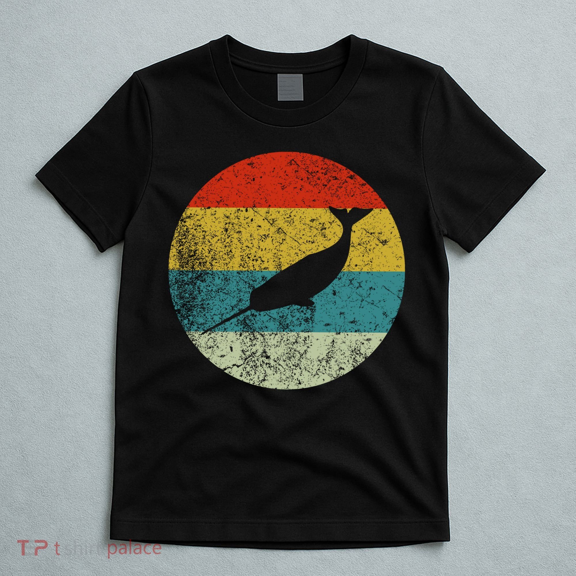 Retro Vintage Narwhal T-Shirt