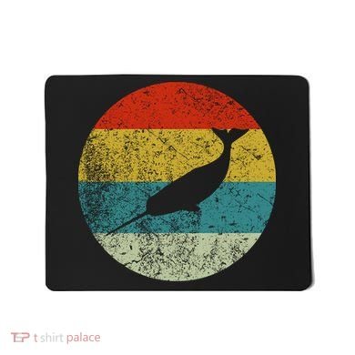 Retro Vintage Narwhal Mousepad