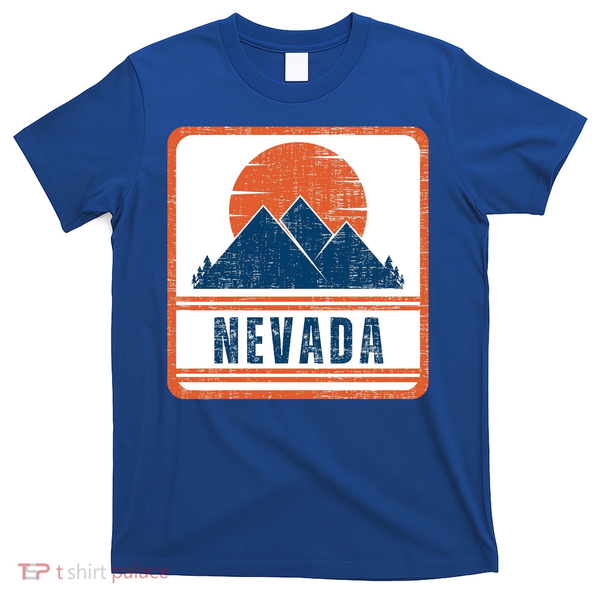 Retro Vintage Nevada USA Mountain Gift For Men T-Shirt