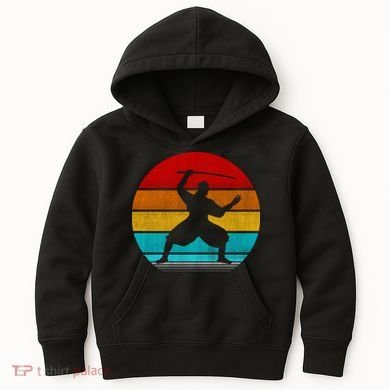 Retro Vintage Ninja Kids Hoodie
