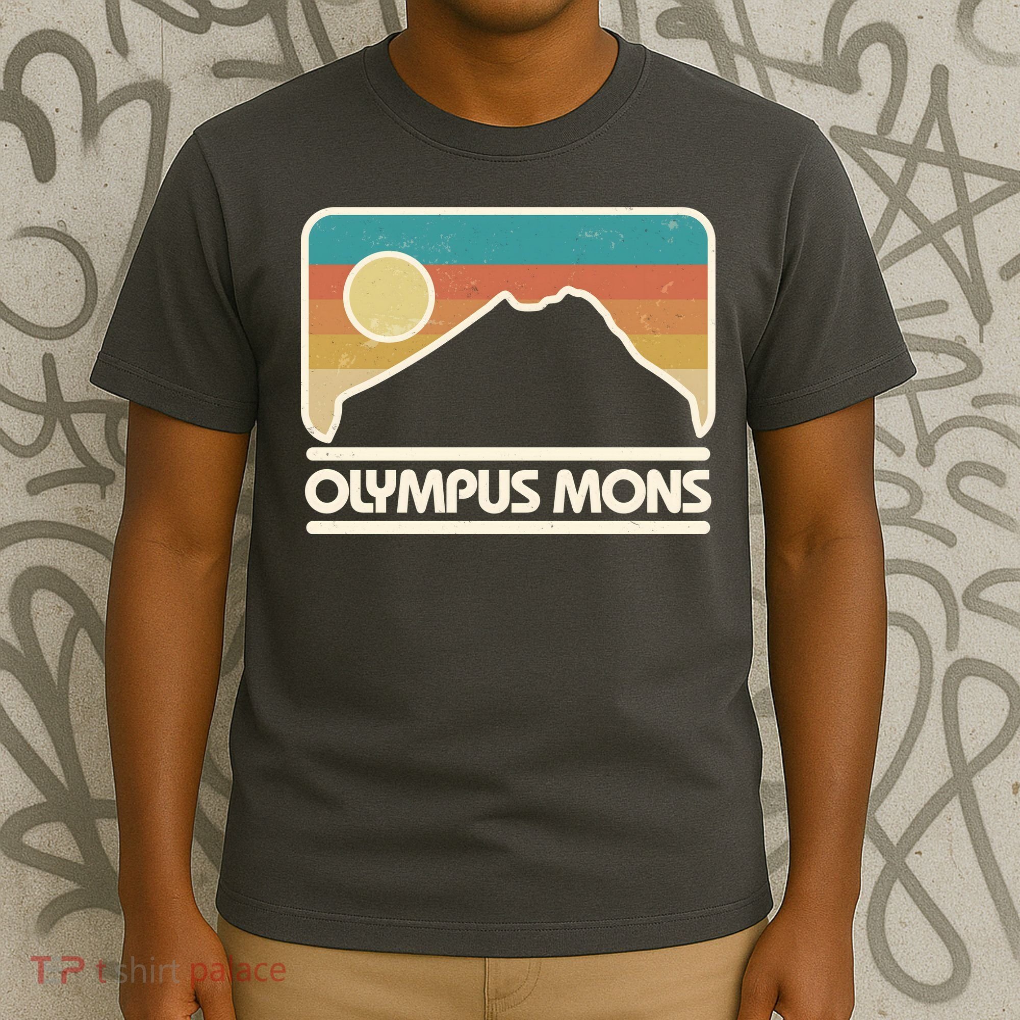 Retro Vintage Olympus Mons Mars Volcano T-Shirt