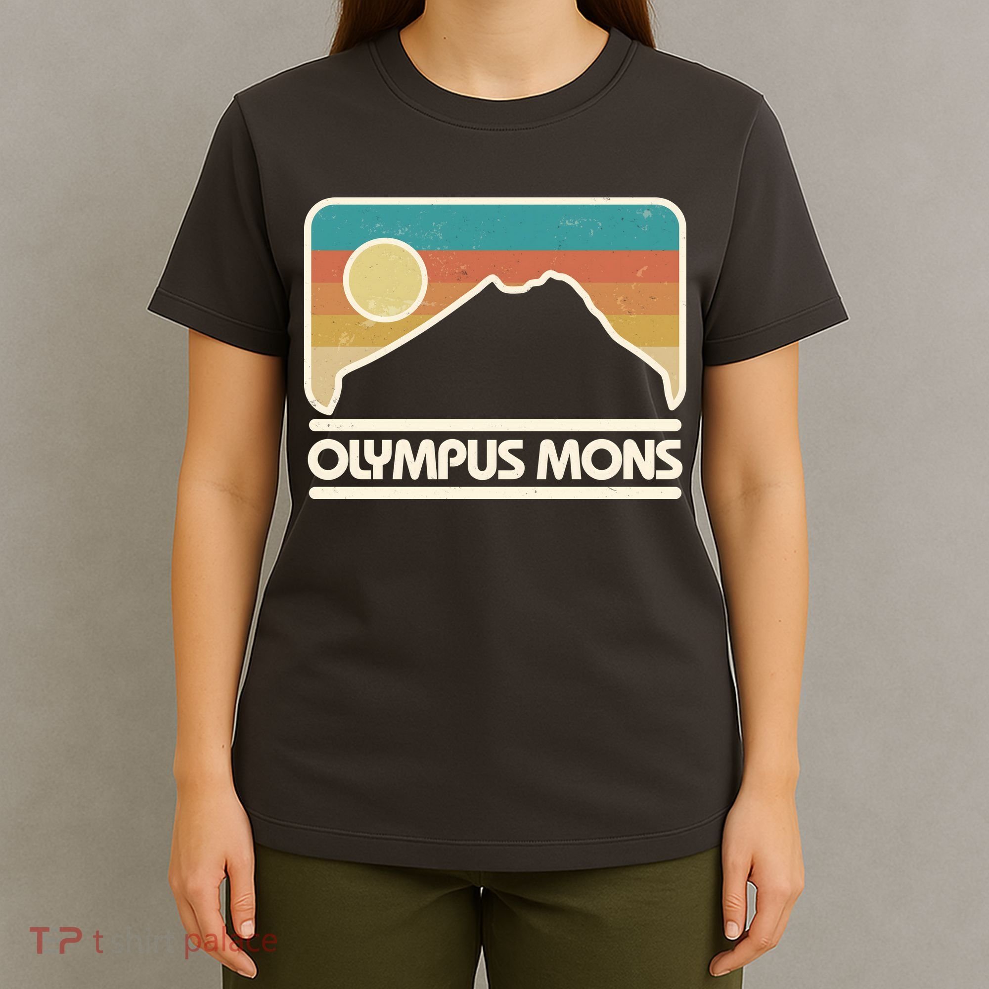 Retro Vintage Olympus Mons Mars Volcano T-Shirt