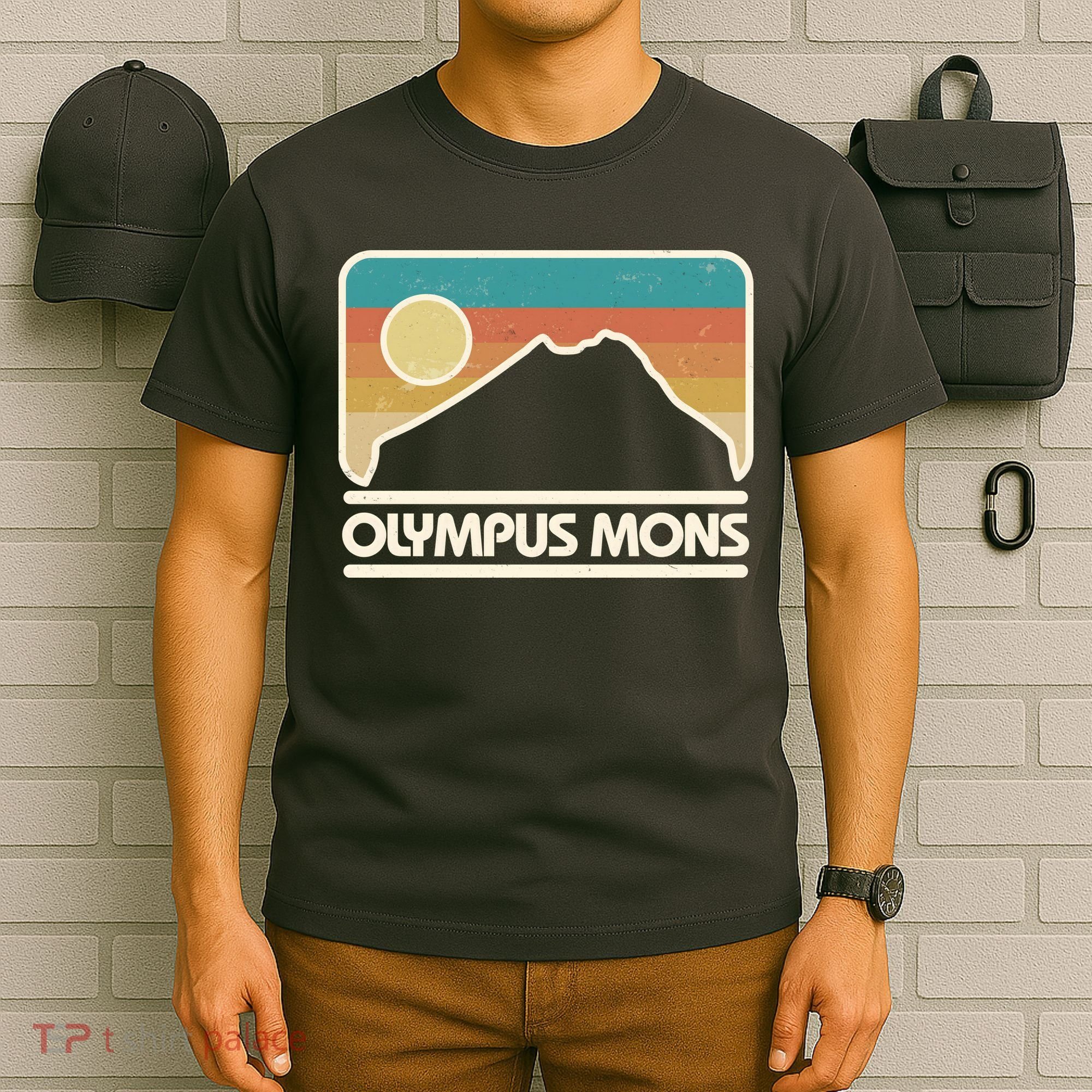 Retro Vintage Olympus Mons Mars Volcano T-Shirt