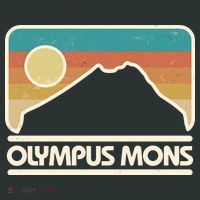 Retro Vintage Olympus Mons Mars Volcano T-Shirt thumb 7
