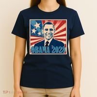 Retro Vintage Obama 2028 T-Shirt thumb 4