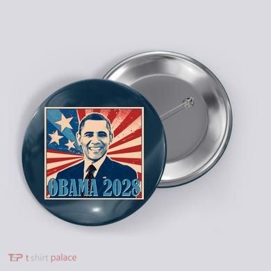 Retro Vintage Obama 2028 Button