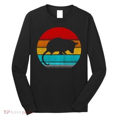 Retro Vintage Opossum Long Sleeve Shirt