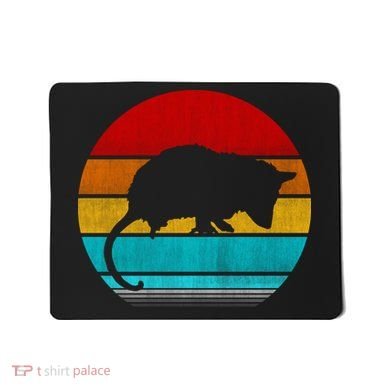 Retro Vintage Opossum Mousepad