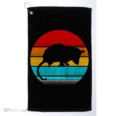 Retro Vintage Opossum Golf Towel