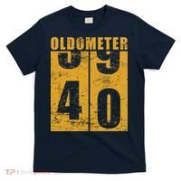 Retro Vintage Oldometer 40 Years Old T-Shirt thumb 0