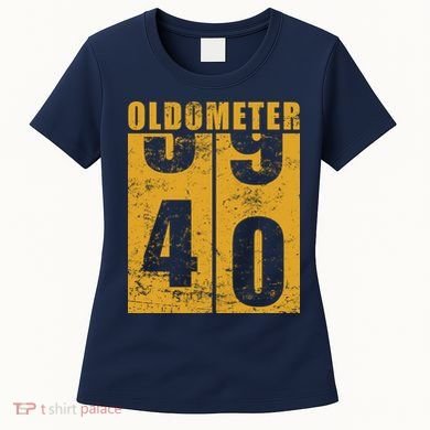 Retro Vintage Oldometer 40 Years Old Women's T-Shirt