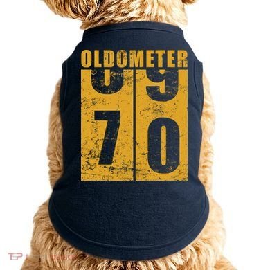 Retro Vintage Oldometer 70 Years Old Doggie Tank