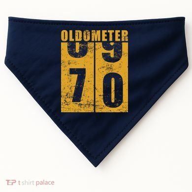 Retro Vintage Oldometer 70 Years Old USA-Made Doggie Bandana