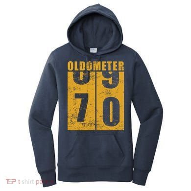 Retro Vintage Oldometer 70 Years Old Women's Hoodie