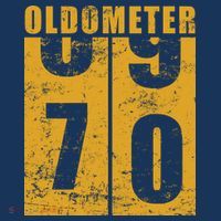 Retro Vintage Oldometer 70 Years Old Baby Bodysuit thumb 2