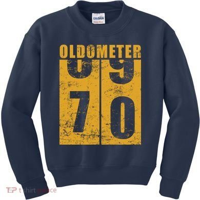 Retro Vintage Oldometer 70 Years Old Kids Sweatshirt