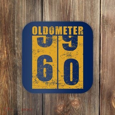 Retro Vintage Oldometer 60 Years Old Coaster