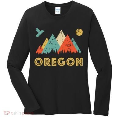 Retro Vintage Oregon Throwback And Gift Women's Long Sleeve Shirt