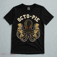 Retro Vintage Octo Pie Octopus Pizza Slices T-Shirt thumb 5