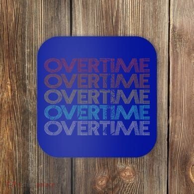 Retro Vintage Overtime Coaster