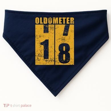Retro Vintage Oldometer 18 Years Old USA-Made Doggie Bandana