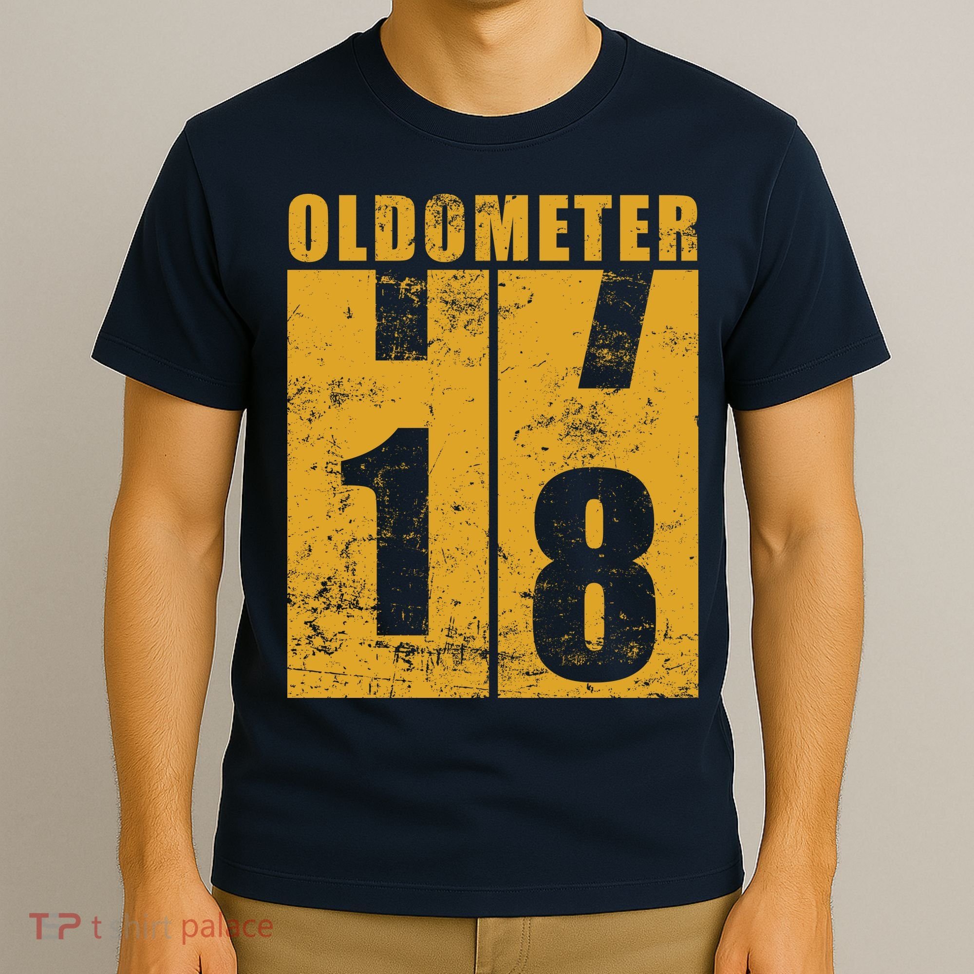 Retro Vintage Oldometer 18 Years Old T-Shirt