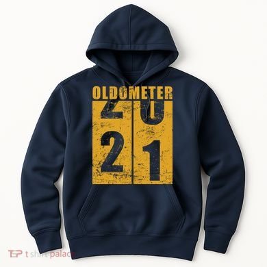 Retro Vintage Oldometer 21 Years Old Hoodie