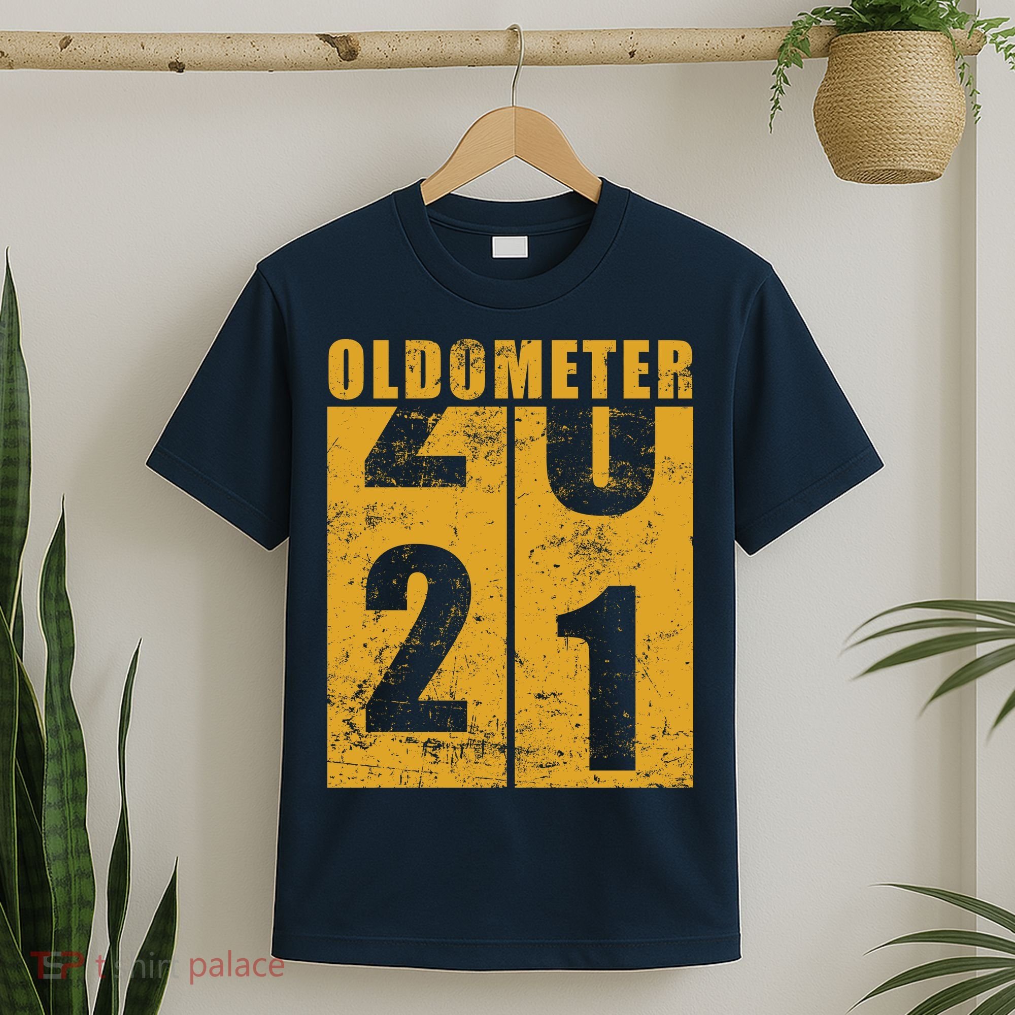 Retro Vintage Oldometer 21 Years Old T-Shirt