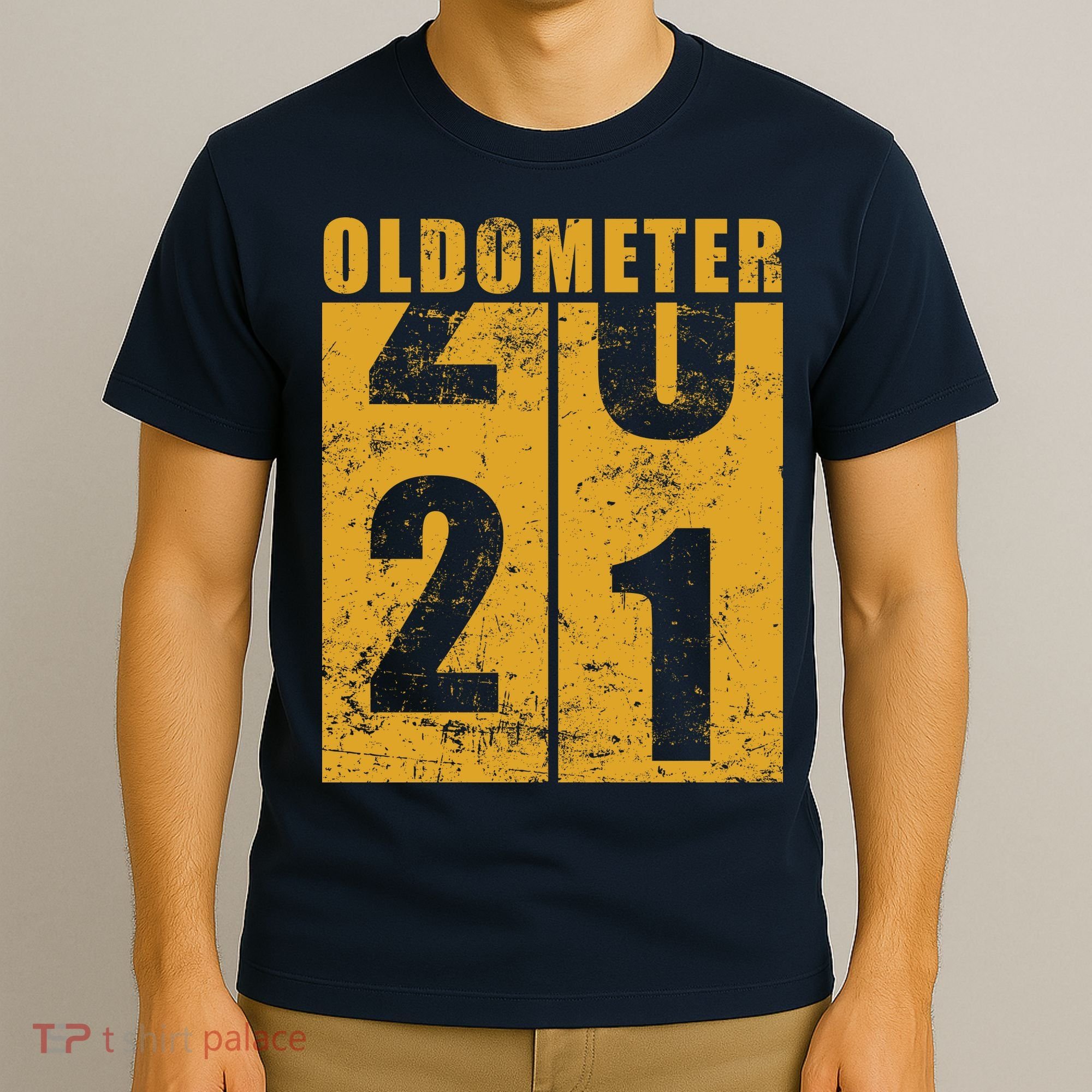 Retro Vintage Oldometer 21 Years Old T-Shirt