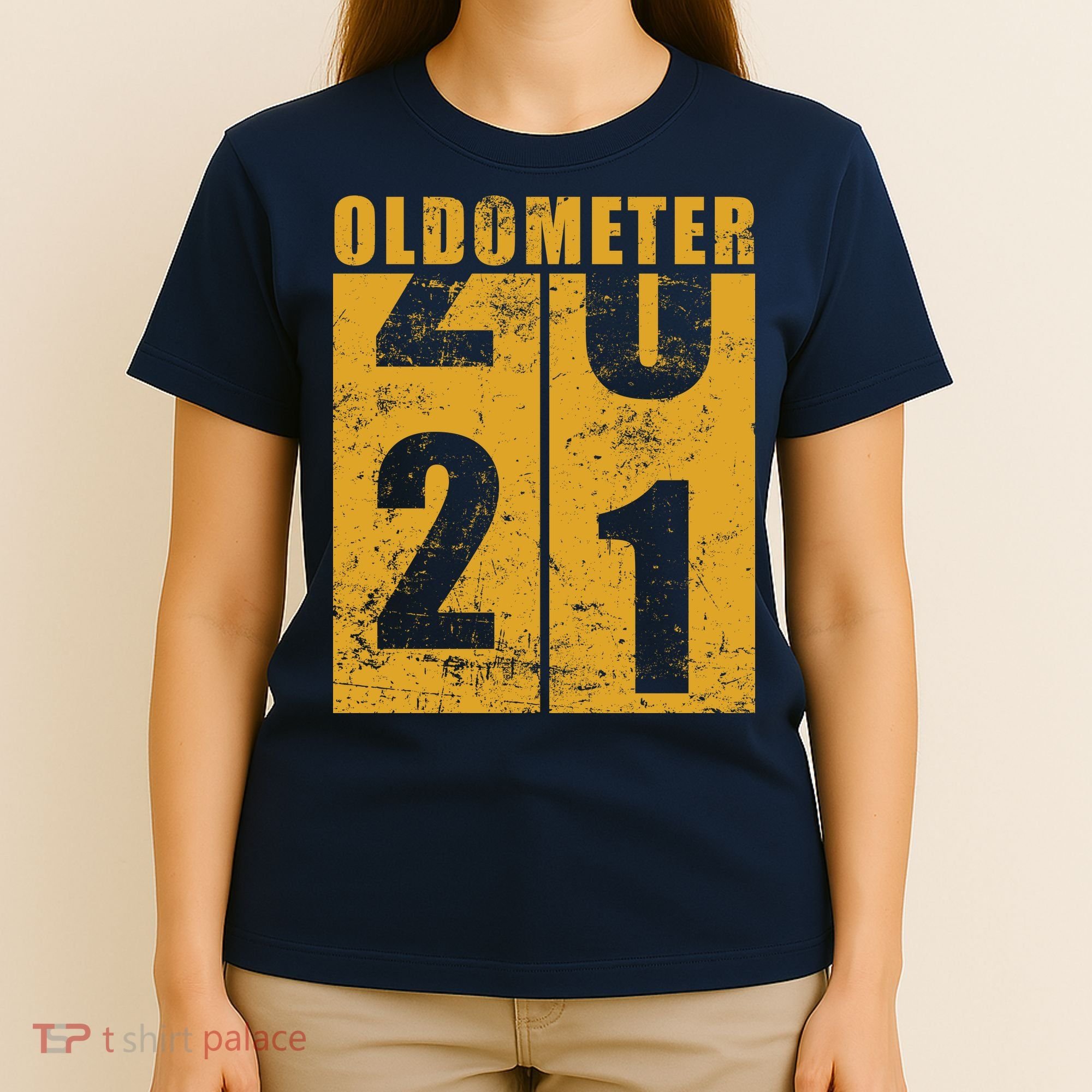 Retro Vintage Oldometer 21 Years Old T-Shirt