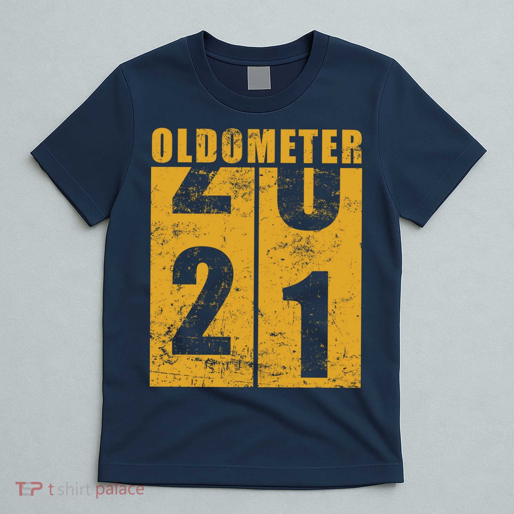 Retro Vintage Oldometer 21 Years Old T-Shirt