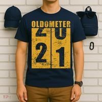 Retro Vintage Oldometer 21 Years Old T-Shirt thumb 6