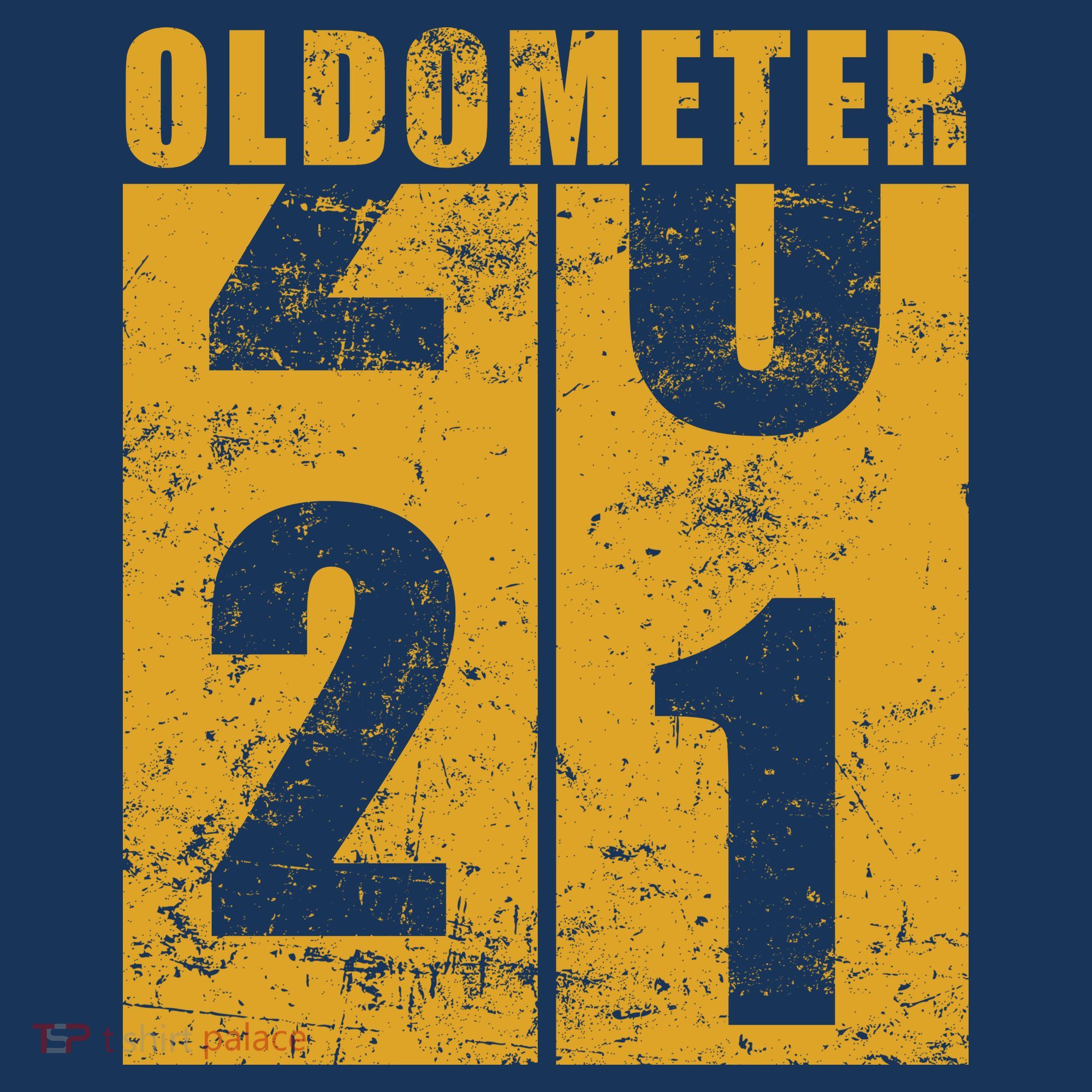 Retro Vintage Oldometer 21 Years Old T-Shirt