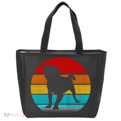 Retro Vintage Pug Tote Bag