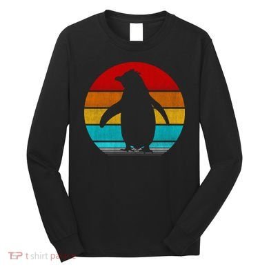 Retro Vintage Penguin Long Sleeve Shirt