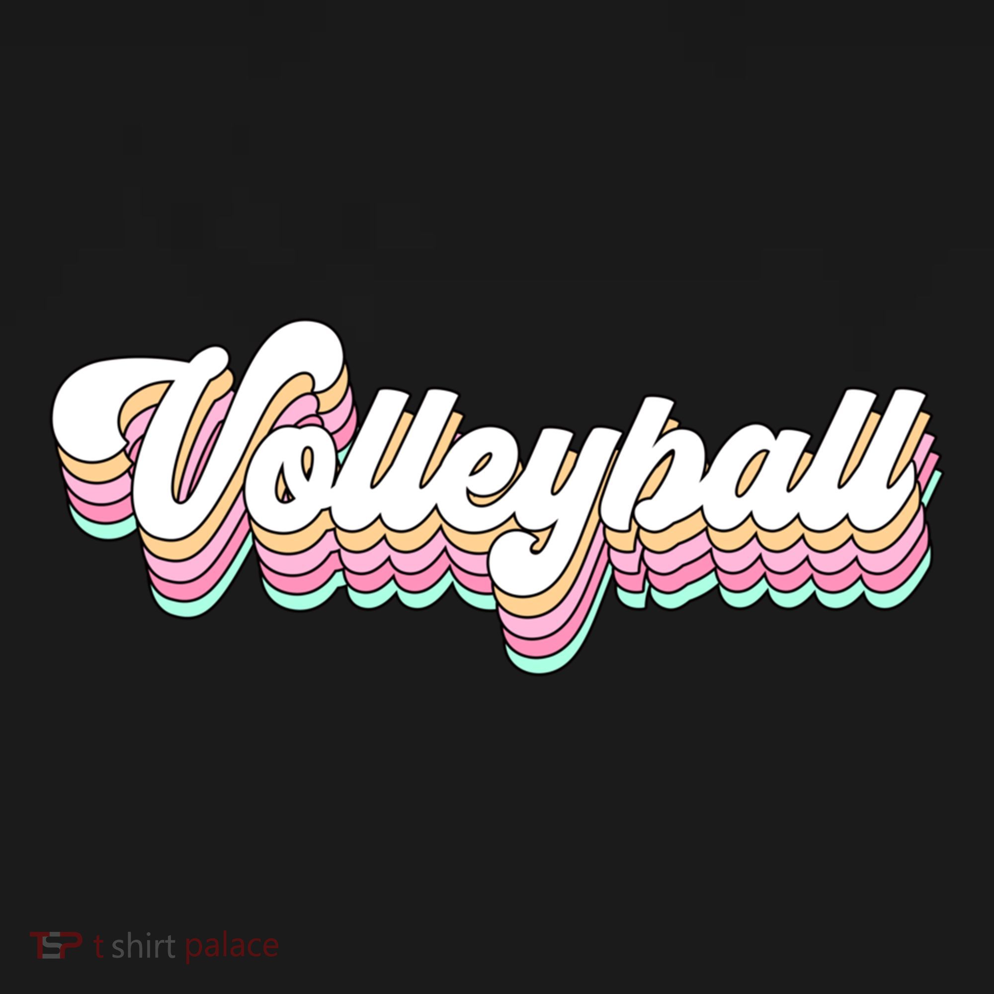 Retro Volleyball Pastel Aesthetic N Groovy Gift Women's Hoodie