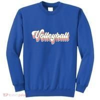 Retro Volleyball Pastel Aesthetic N Groovy Gift Sweatshirt thumb 0