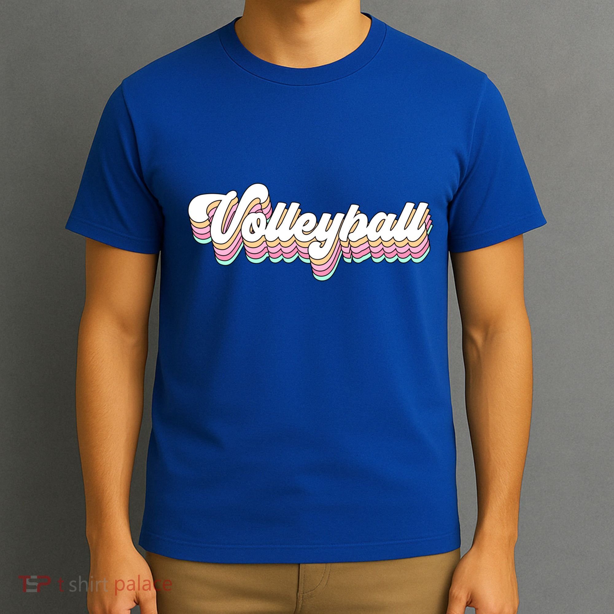 Retro Volleyball Pastel Aesthetic N Groovy Gift T-Shirt