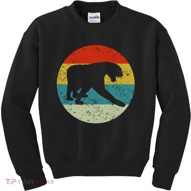 Retro Vintage Panther Kids Sweatshirt