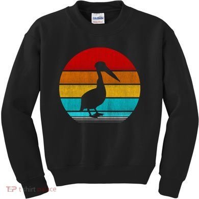 Retro Vintage Pelican Kids Sweatshirt