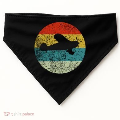 Retro Vintage Plane USA-Made Doggie Bandana