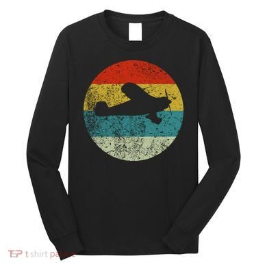 Retro Vintage Plane Long Sleeve Shirt