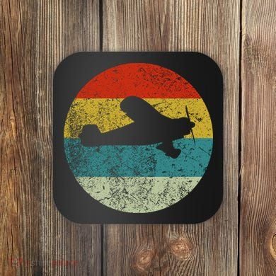 Retro Vintage Plane Coaster