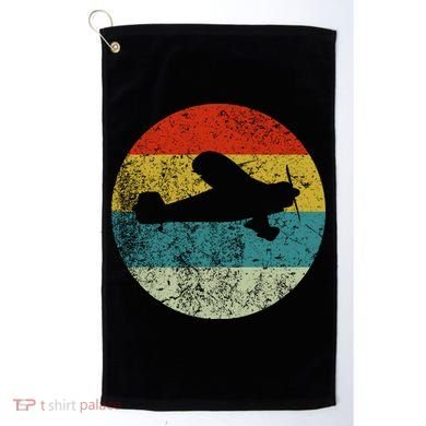 Retro Vintage Plane Golf Towel