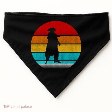 Retro Vintage Pirate USA-Made Doggie Bandana